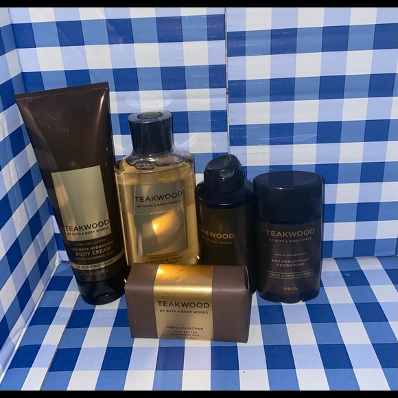 Bath & Body Works Other - BATH & BODY WORKS “TEAKWOOD” 5 piece gift set